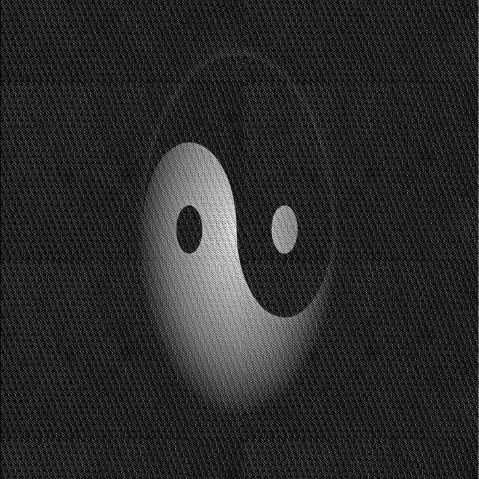 Patterned Black Rug, pat3975gry