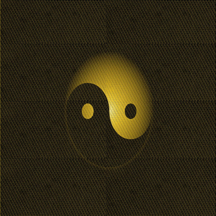 Round Patterned Black Rug, pat3975yw