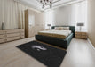 Machine Washable Transitional Gray Rug in a Bedroom, wshpat3975