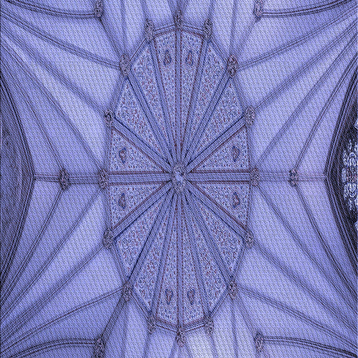 Patterned Deep Periwinkle Purple Rug, pat3976blu