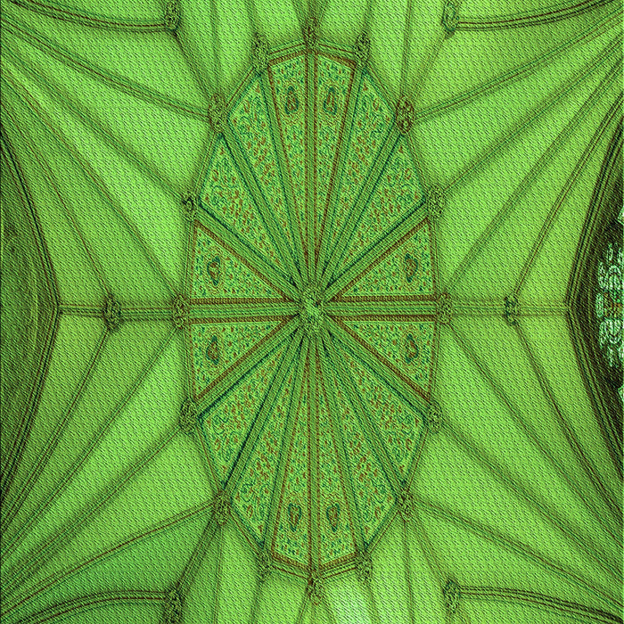 Patterned Green Rug, pat3976grn