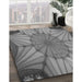 Patterned Gray Rug in Family Room, pat3976gry