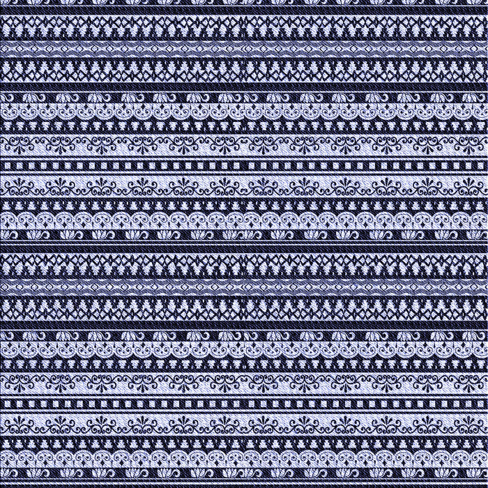 Machine Washable Transitional Night Blue Rug, wshpat3977blu