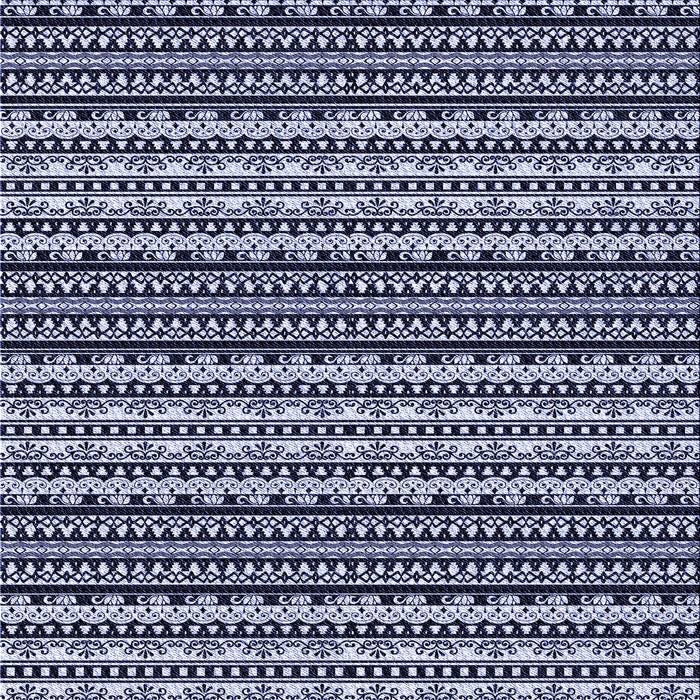 Round Machine Washable Transitional Night Blue Rug, wshpat3977blu