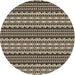 Square Patterned Midnight Gray Rug, pat3977brn