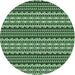 Square Patterned Light Green Rug, pat3977grn