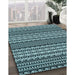 Machine Washable Transitional Blue Rug in a Family Room, wshpat3977lblu