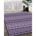 Machine Washable Transitional Dark Purple Rug in a Family Room, wshpat3977pur