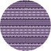 Square Patterned Dark Purple Rug, pat3977pur