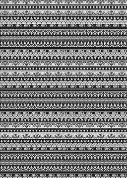 Patterned Mid Gray Novelty Rug, pat3977