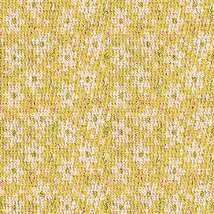 Patterned Yellow Rug, pat3978org