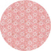 Square Patterned Pink Rug, pat3978rd