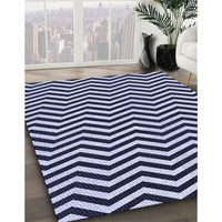 Patterned Night Blue Rug, pat3979blu