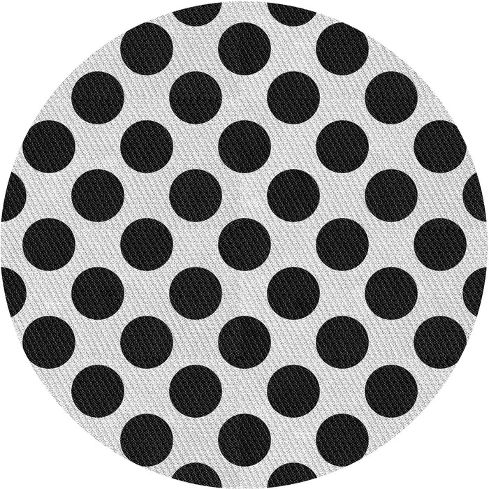 Square Patterned Charcoal Black Rug, pat398gry