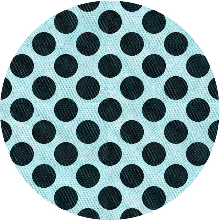Square Patterned Deep Teal Green Rug, pat398lblu