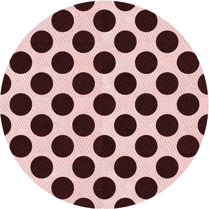 Square Patterned Deep Rose Pink Rug, pat398rd