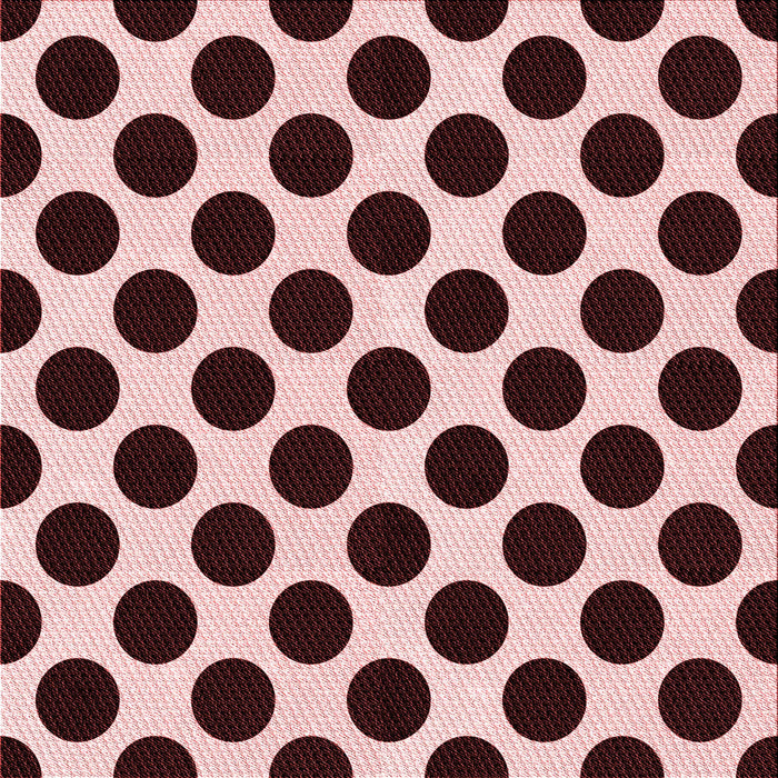 Round Patterned Deep Rose Pink Rug, pat398rd