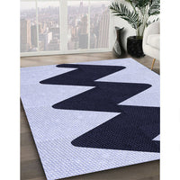 Patterned Blue Rug, pat3980blu