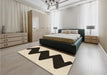 Patterned Vanilla Gold Rug in a Bedroom, pat3980brn