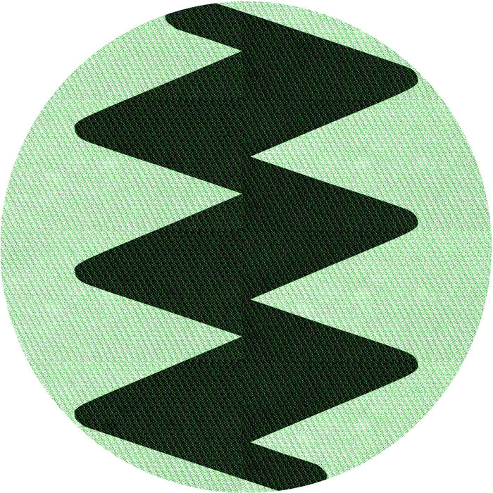 Square Machine Washable Transitional Medium Forest Green Rug in a Living Room, wshpat3980grn