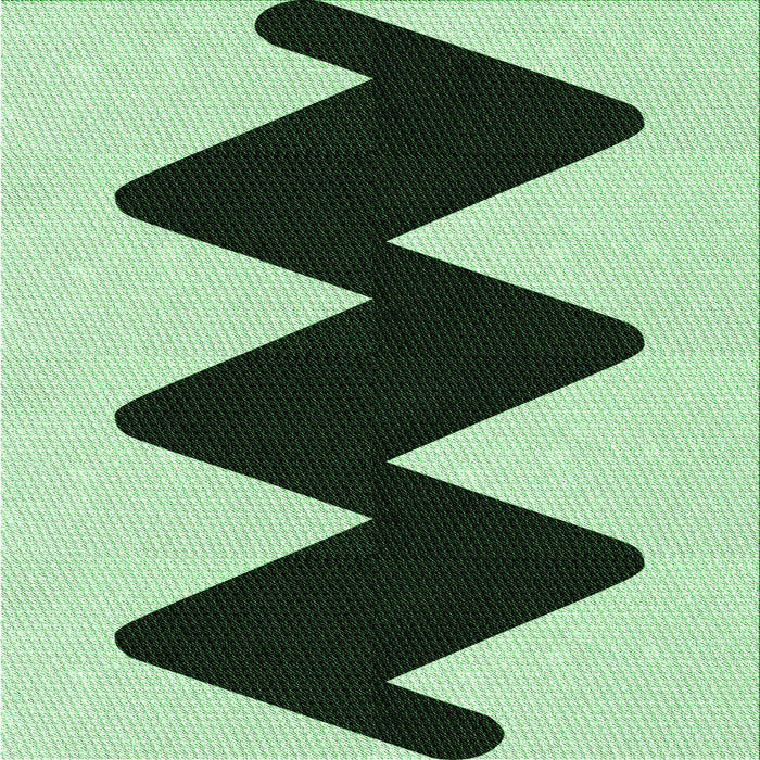 Round Machine Washable Transitional Medium Forest Green Rug, wshpat3980grn