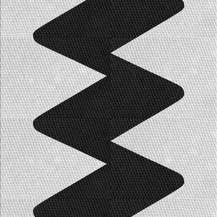Machine Washable Transitional Light Black Rug, wshpat3980gry
