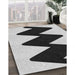 Machine Washable Transitional Light Black Rug in a Family Room, wshpat3980gry