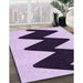 Patterned Blossom Pink Rug in Family Room, pat3980pur