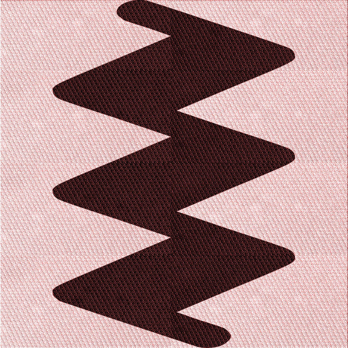 Round Patterned Light Red Pink Rug, pat3980rd