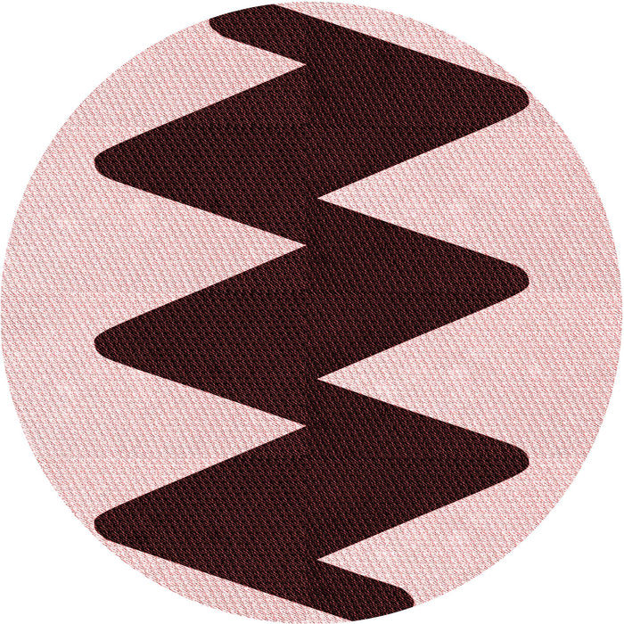 Square Patterned Light Red Pink Rug, pat3980rd