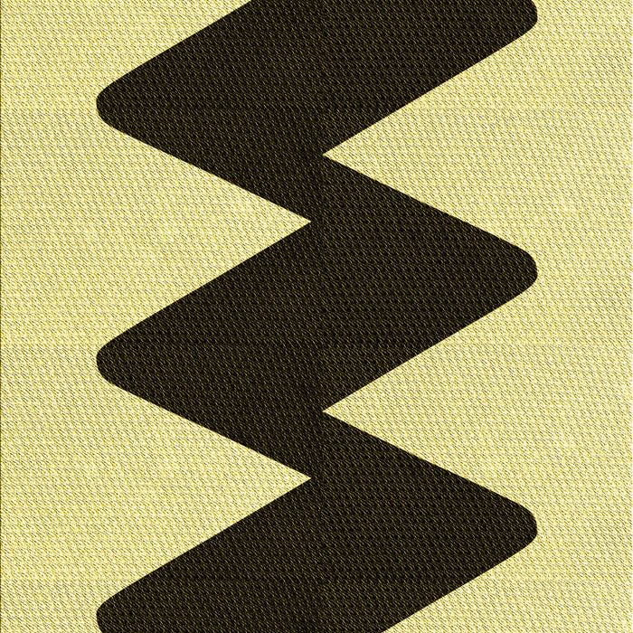 Machine Washable Transitional Mustard Yellow Rug, wshpat3980yw