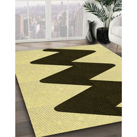 Patterned Mustard Yellow Rug, pat3980yw