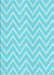 Machine Washable Transitional Diamond Blue Rug, wshpat3981lblu