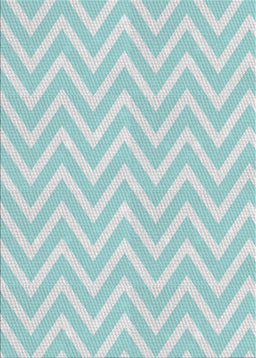 Patterned Blue Novelty Rug, pat3981