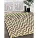 Patterned Khaki Gold Rug in Family Room, pat3982brn