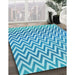 Patterned Blue Rug in Family Room, pat3982lblu