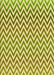 Patterned Dark Yellow Green Rug, pat3982yw