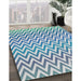 Machine Washable Transitional Steel Blue Rug in a Family Room, wshpat3982