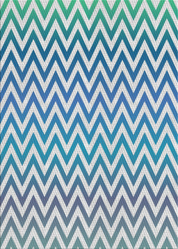Patterned Steel Blue Novelty Rug, pat3982