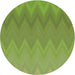 Square Patterned Pistachio Green Rug, pat3983brn