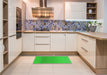 Patterned Lime Green Rug in a Kitchen, pat3983grn