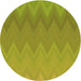 Square Machine Washable Transitional Dark Yellow Green Rug in a Living Room, wshpat3983org