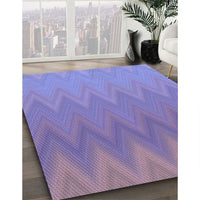 Patterned Purple Mimosa Purple Rug, pat3983pur