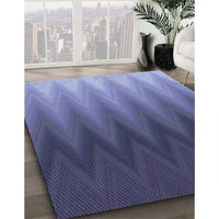 Patterned Sky Blue Rug, pat3984blu