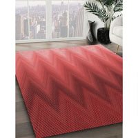 Patterned Red Rug, pat3984rd