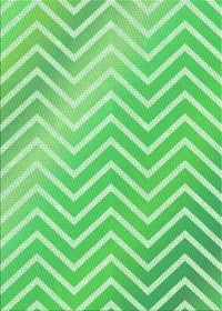 Machine Washable Transitional Green Rug, wshpat3985grn