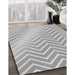 Machine Washable Transitional Gray Rug in a Family Room, wshpat3985gry