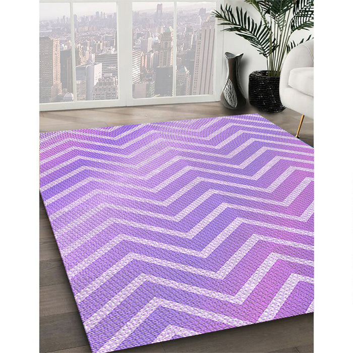 Machine Washable Transitional Purple Rug in a Family Room, wshpat3985pur