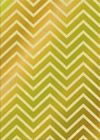 Machine Washable Transitional Bold Yellow Rug, wshpat3985yw