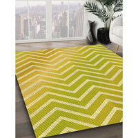 Patterned Bold Yellow Rug, pat3985yw